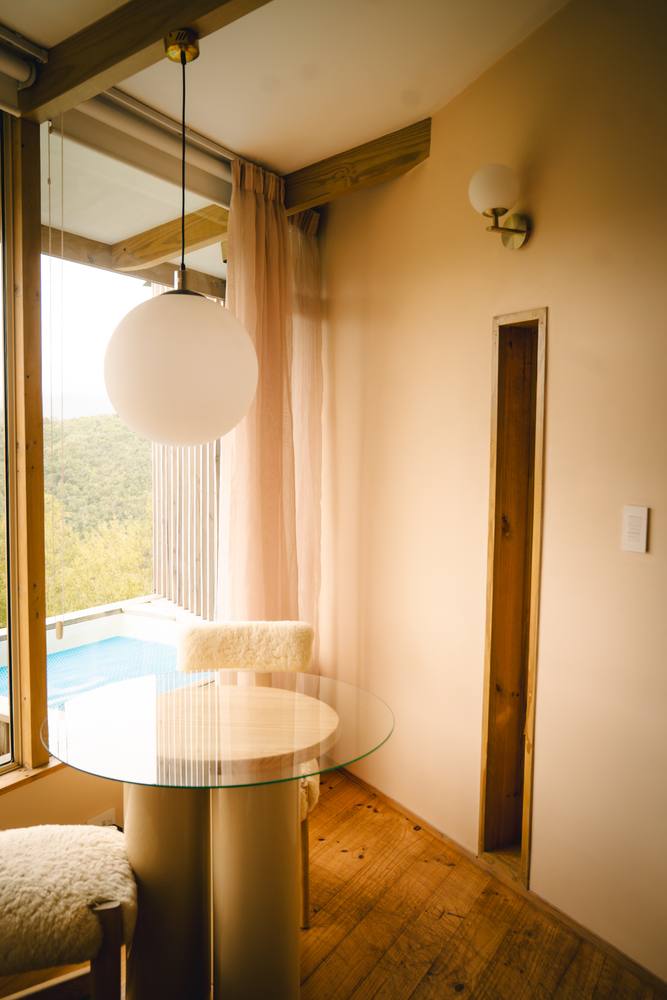 Dining nook beside the pool